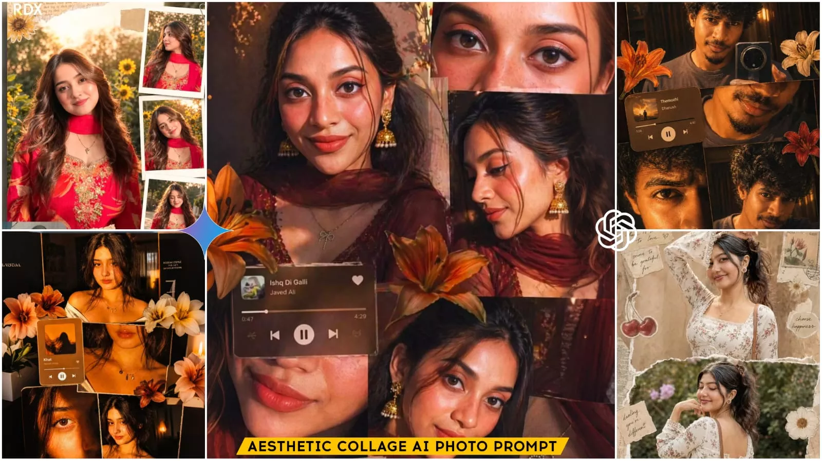 Cinematic Collage Ai photo Editing Prompts Chatgpt